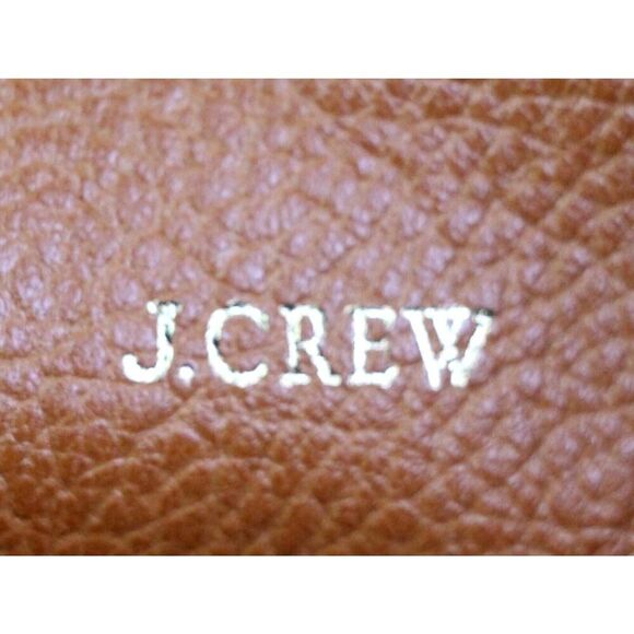 NWT ROOMY J.CREW BROWN GENUINE LEATHER HOBO BOHO SHOULDER BAG HANDBAG PURSE - Picture 7 of 13